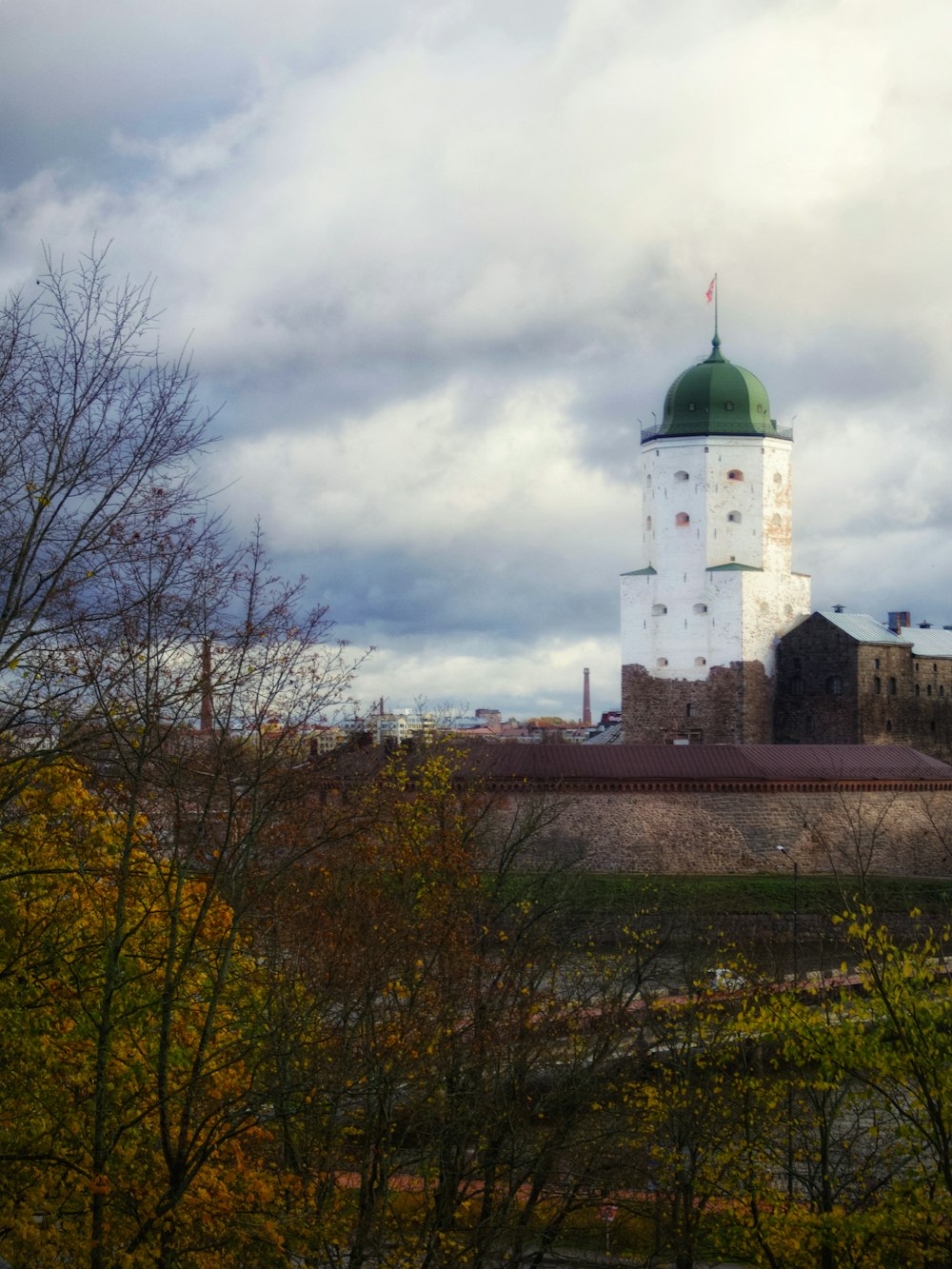 a building with a tower