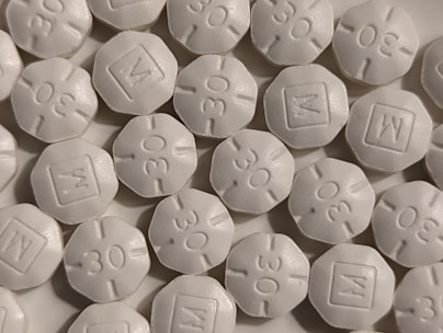 Close-up of a mold used for creating fentanyl pills.