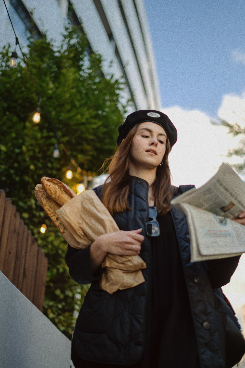 a person holding a bag