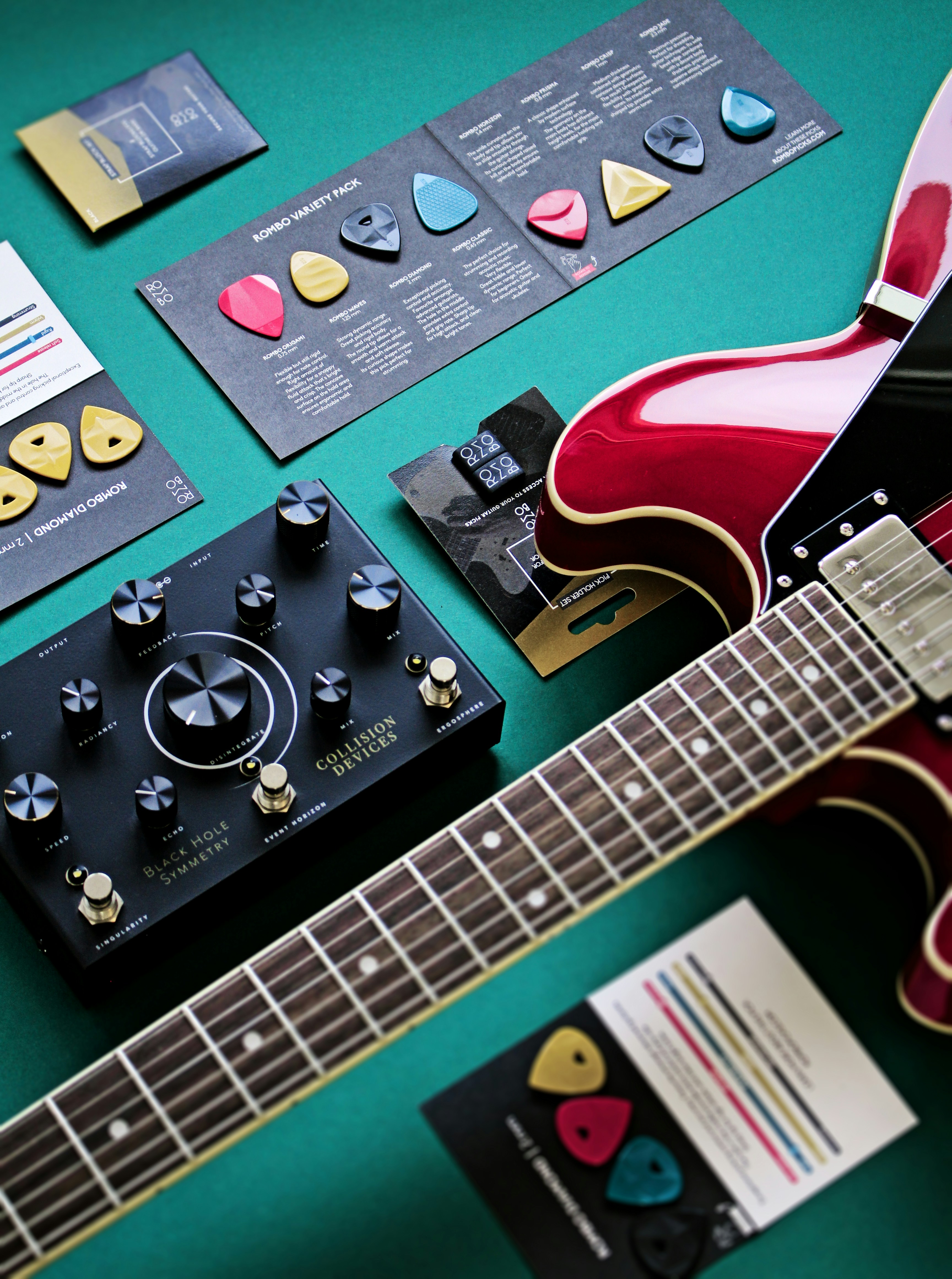 a close-up of a guitar