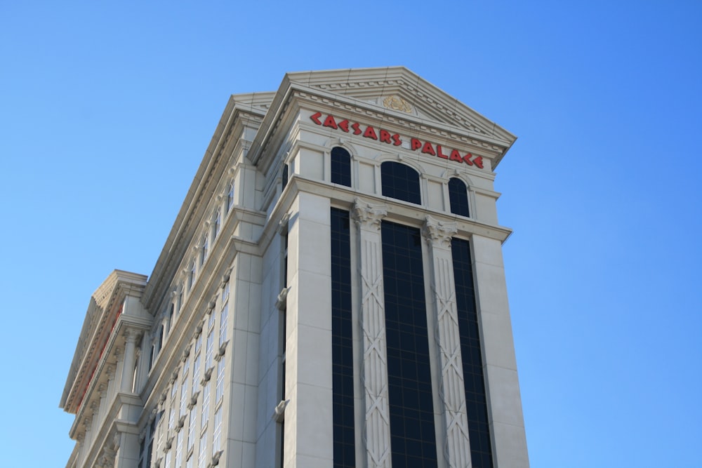 a tall building with columns