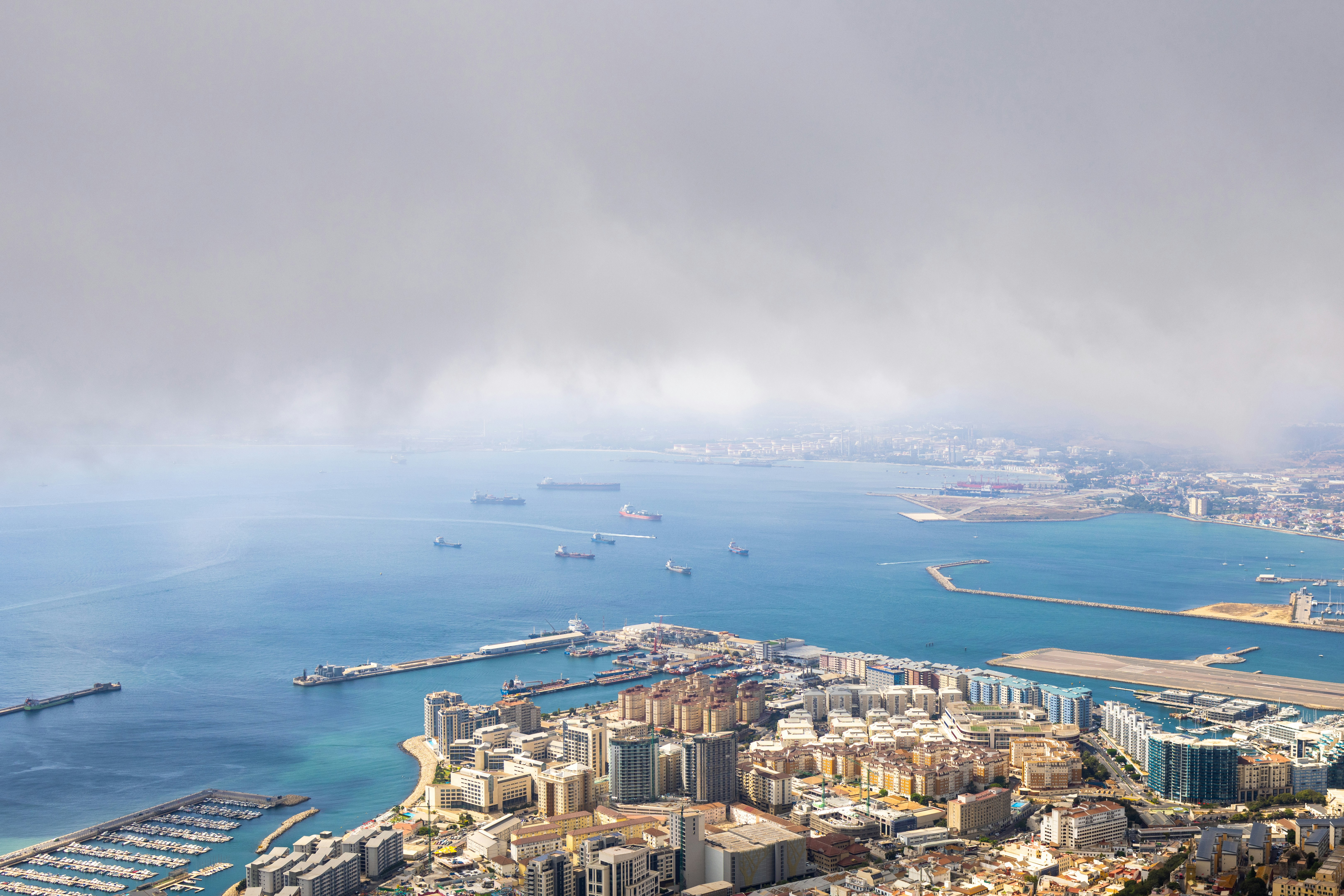 a city next to a body of water