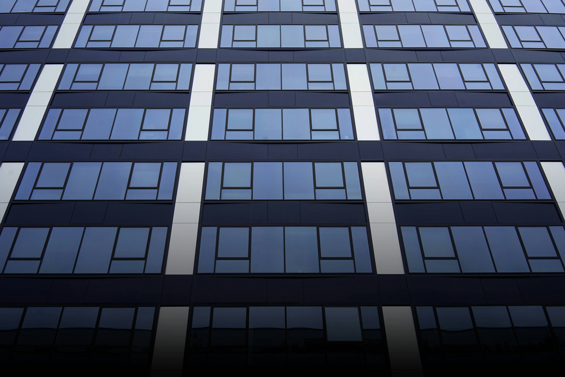 a building with many windows