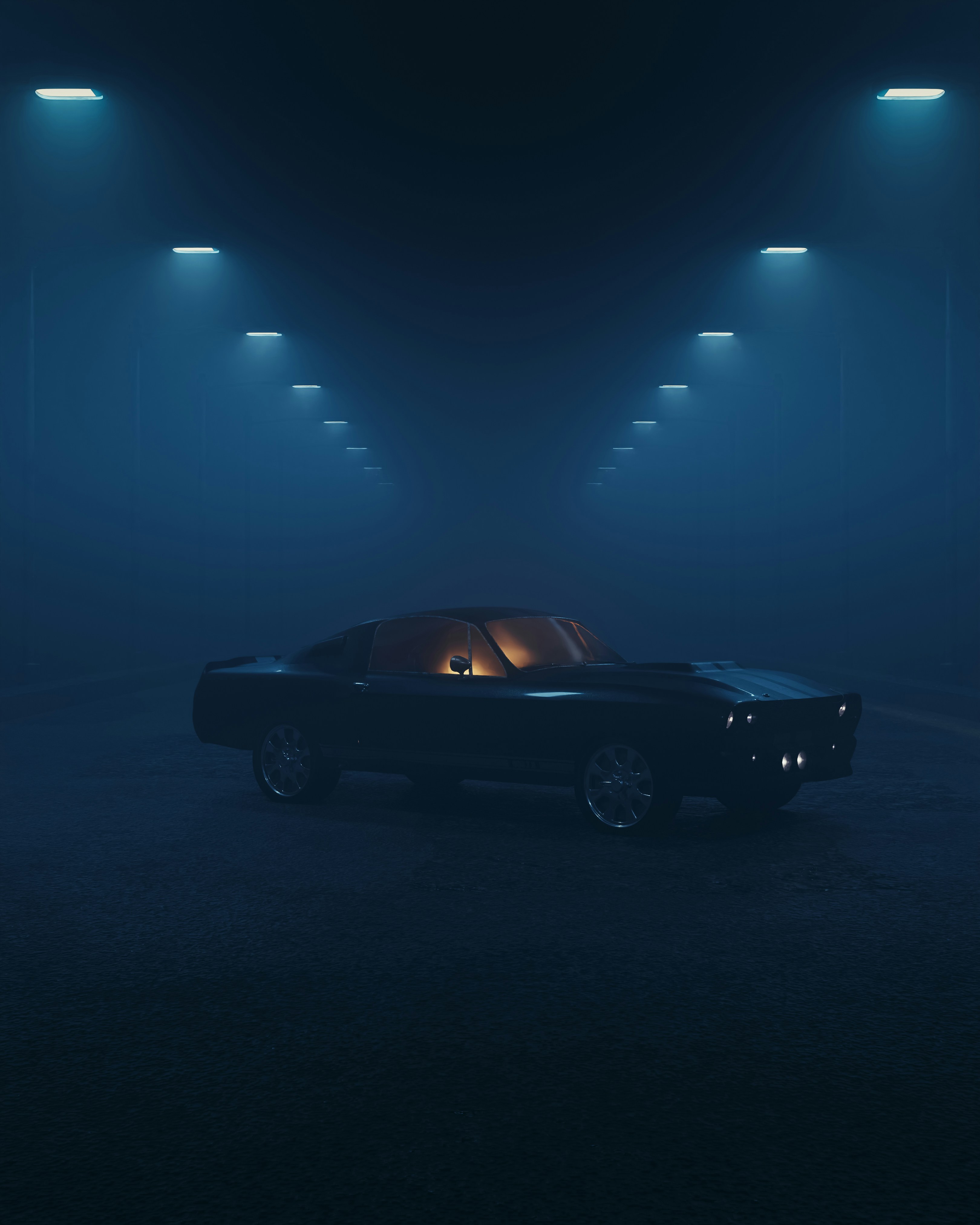 dark car wallpapers, night road landscape, black vehicle theme, sleek car design  , ilustrasi artikel Optimize Battery Life with Stunning Dark Mode Car Backgrounds 2