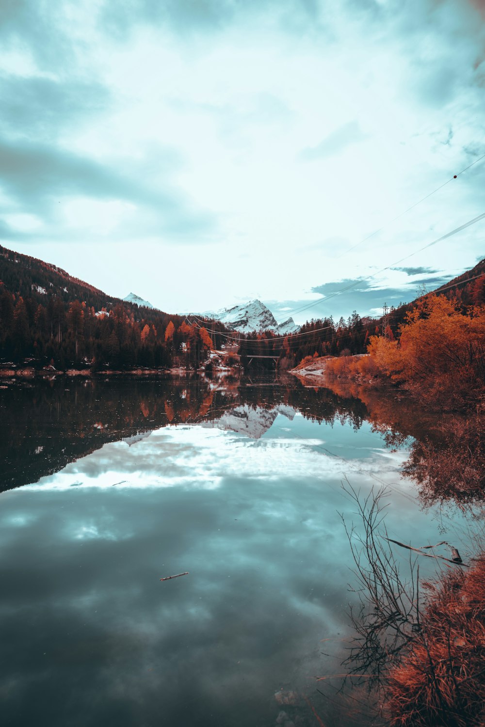 a bridge over a body of water