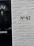 a door with a sign on it