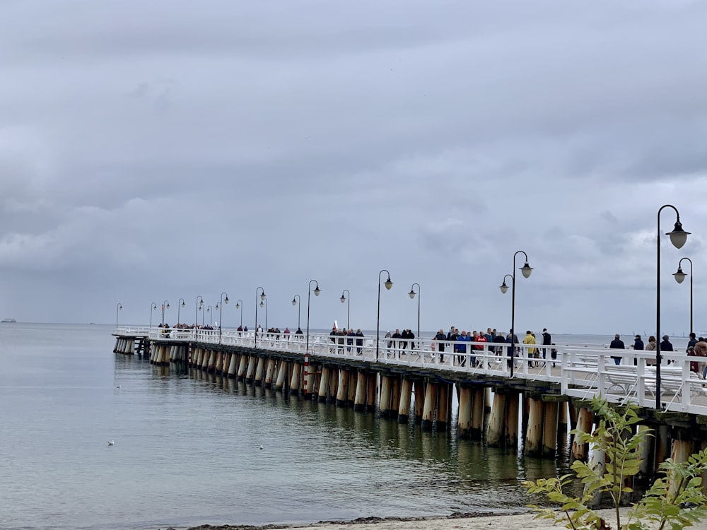 a bridge over water