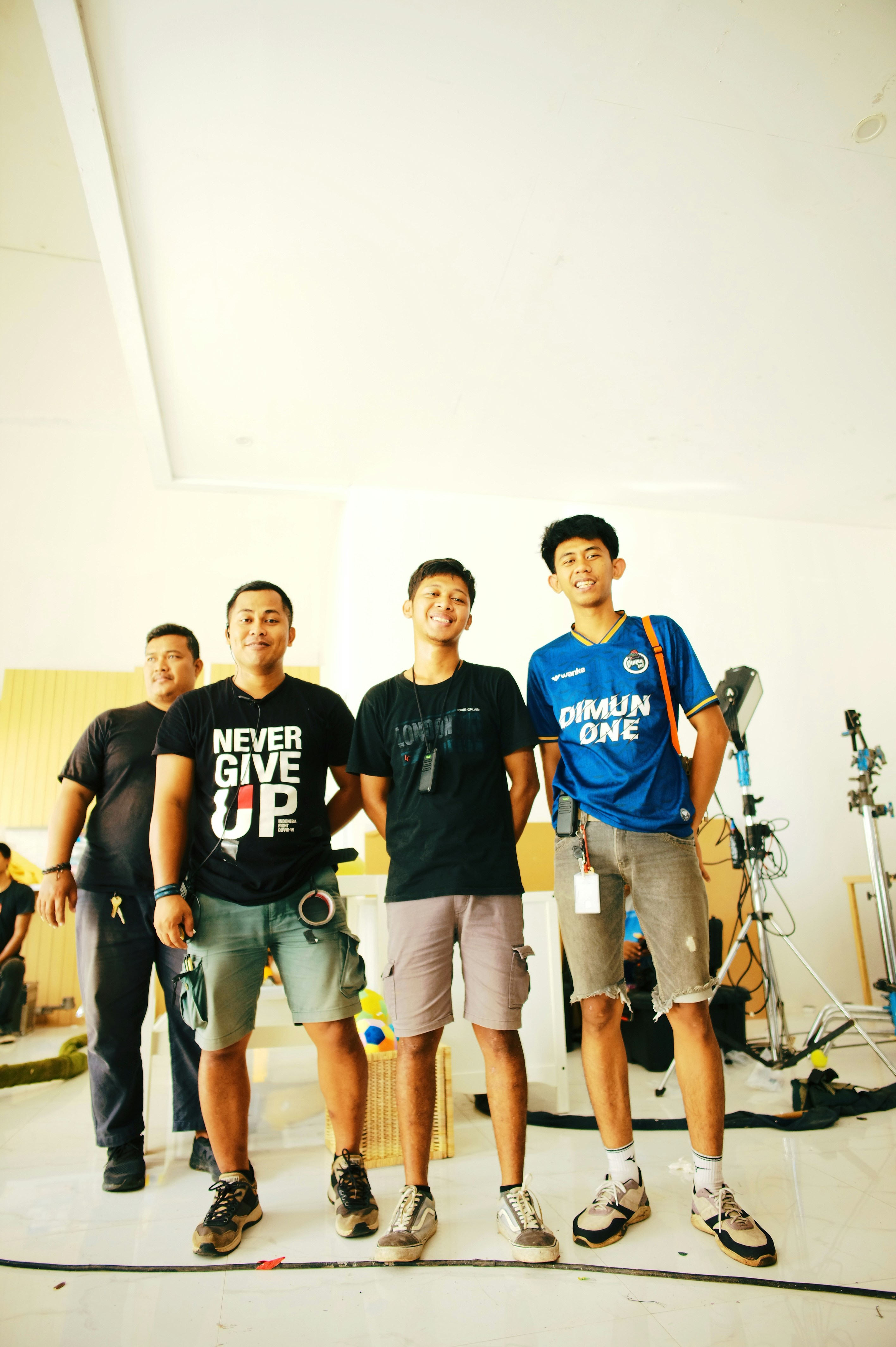 a group of men posing for a picture