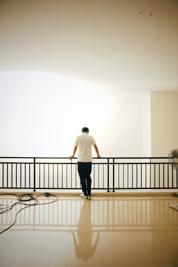 a man skateboards on a ramp