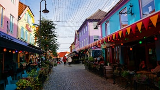 An image of a welcoming neighborhood with vibrant streets and local amenities.