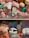 A variety of plush toys are arranged on shelves, including a prominent raccoon with a rainbow tuft, several pink pigs, and other stuffed animals. The toys have attached tags with printed text and designs.