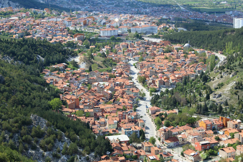 a river running through a city