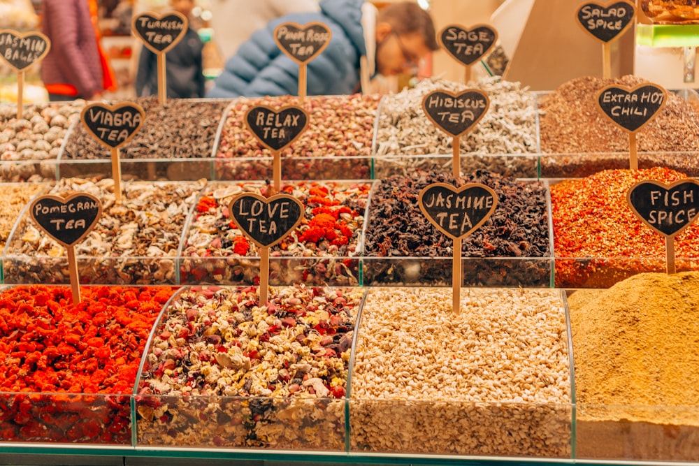 a group of different kinds of spices