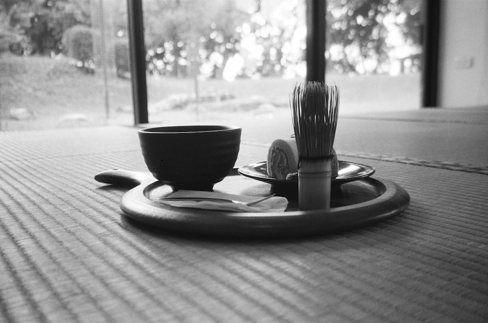 a bowl and a bowl on a table