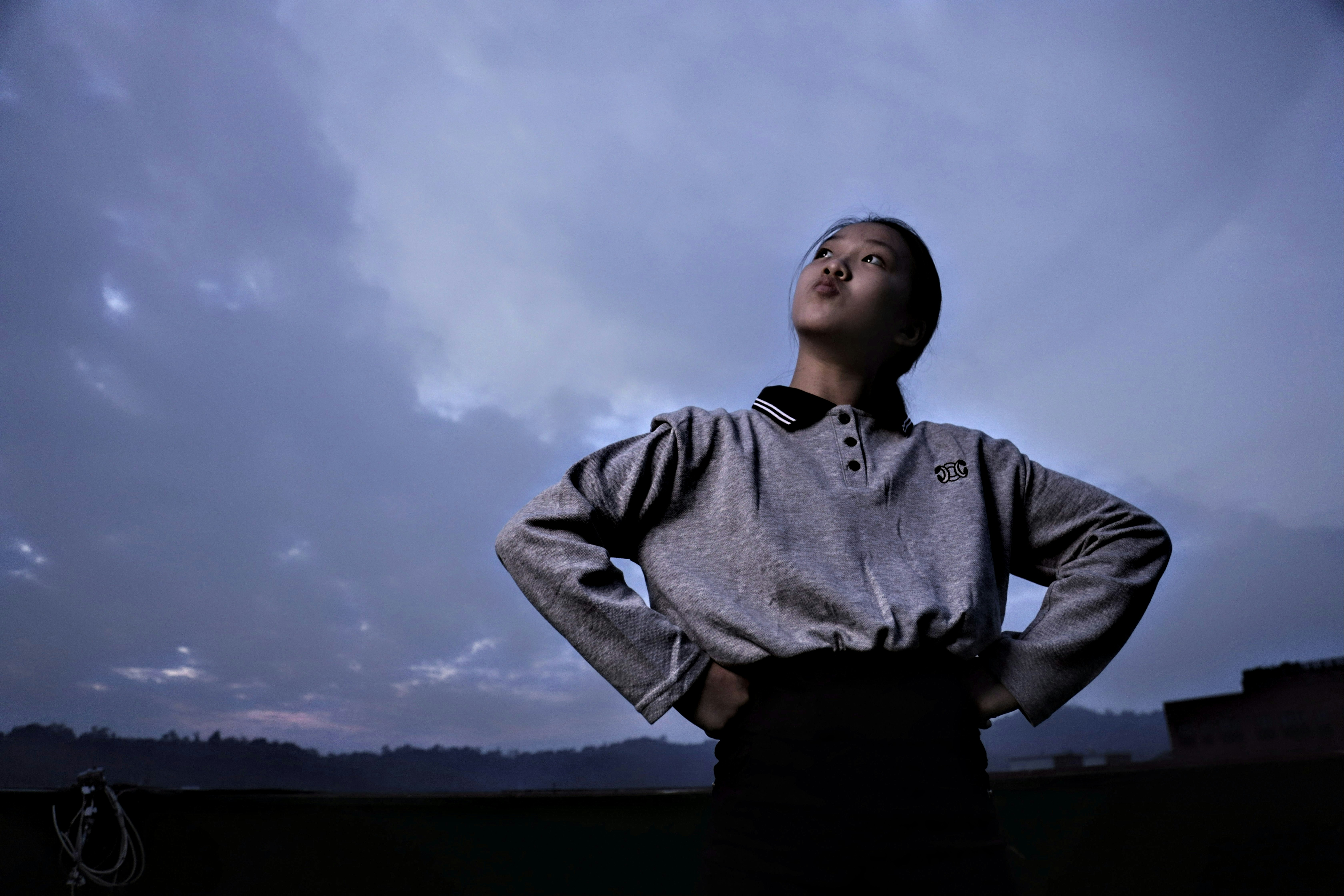 A man standing outside