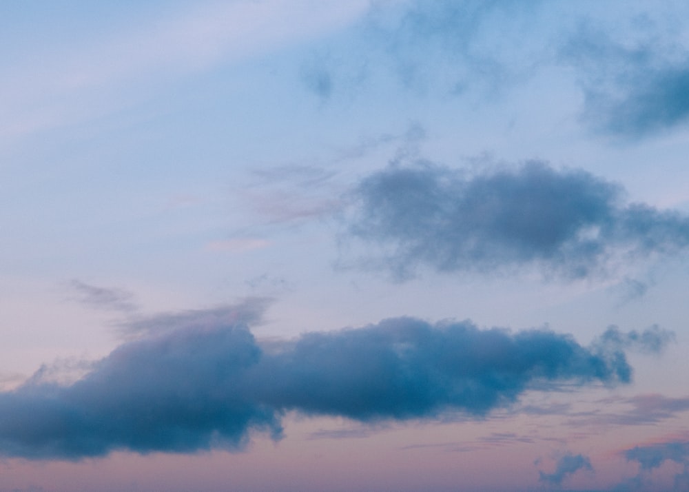 a blue sky with clouds