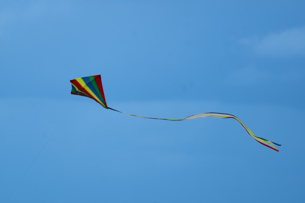 a kite flying in the sky