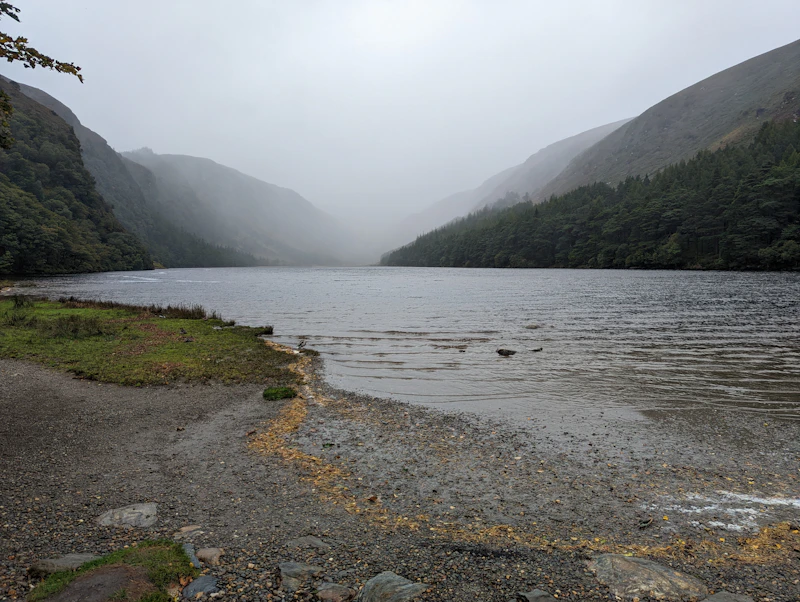 The Upper Lake at Glendalough in the Wicklow Mountains
