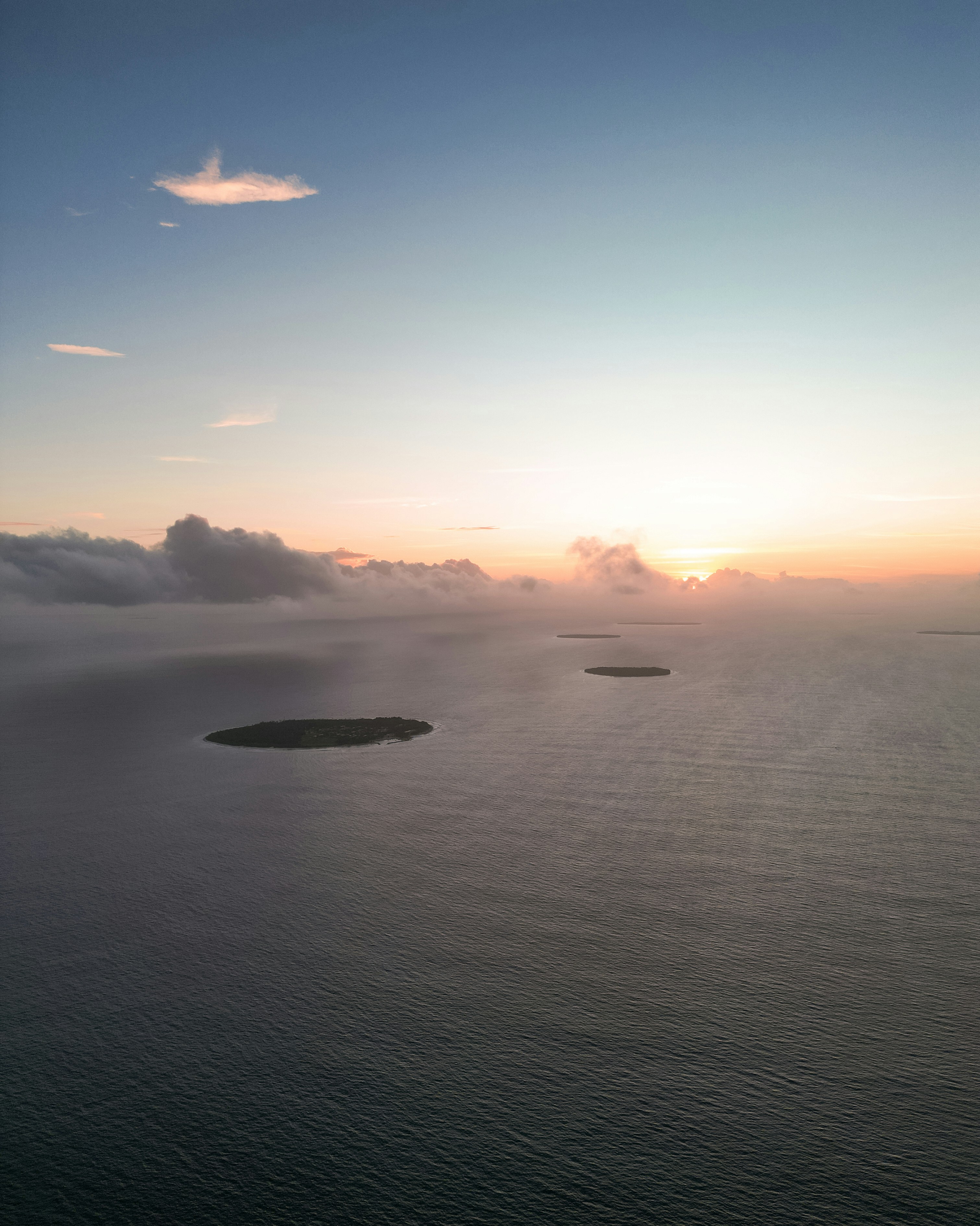 a body of water with a land in the distance