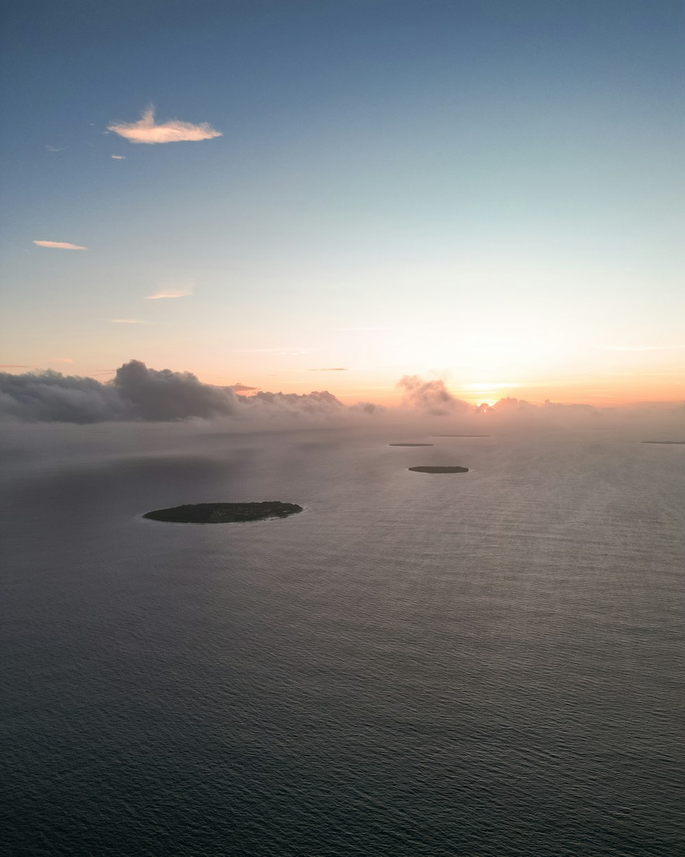 a body of water with a land in the distance