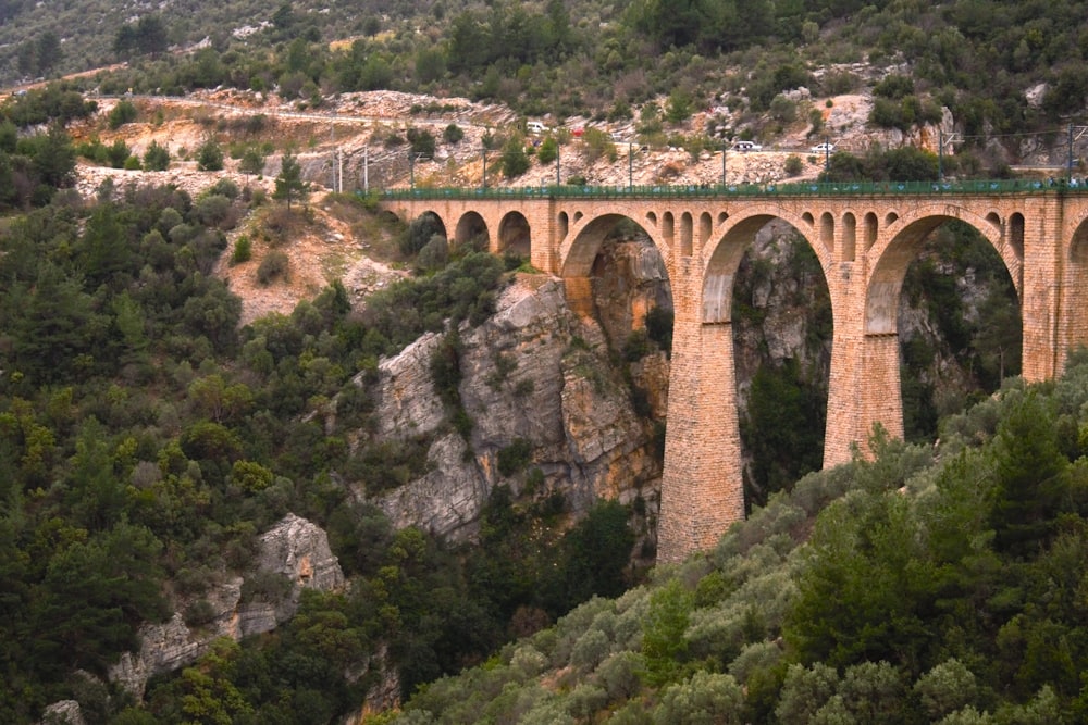 a bridge over a river