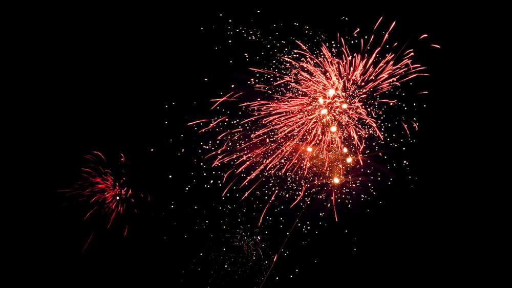 Feuerwerk am Nachthimmel