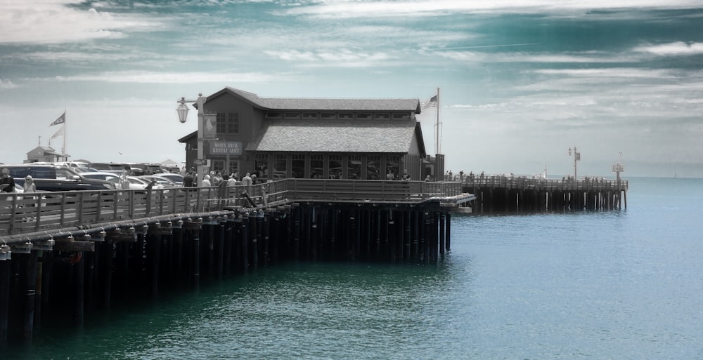 a building on a dock