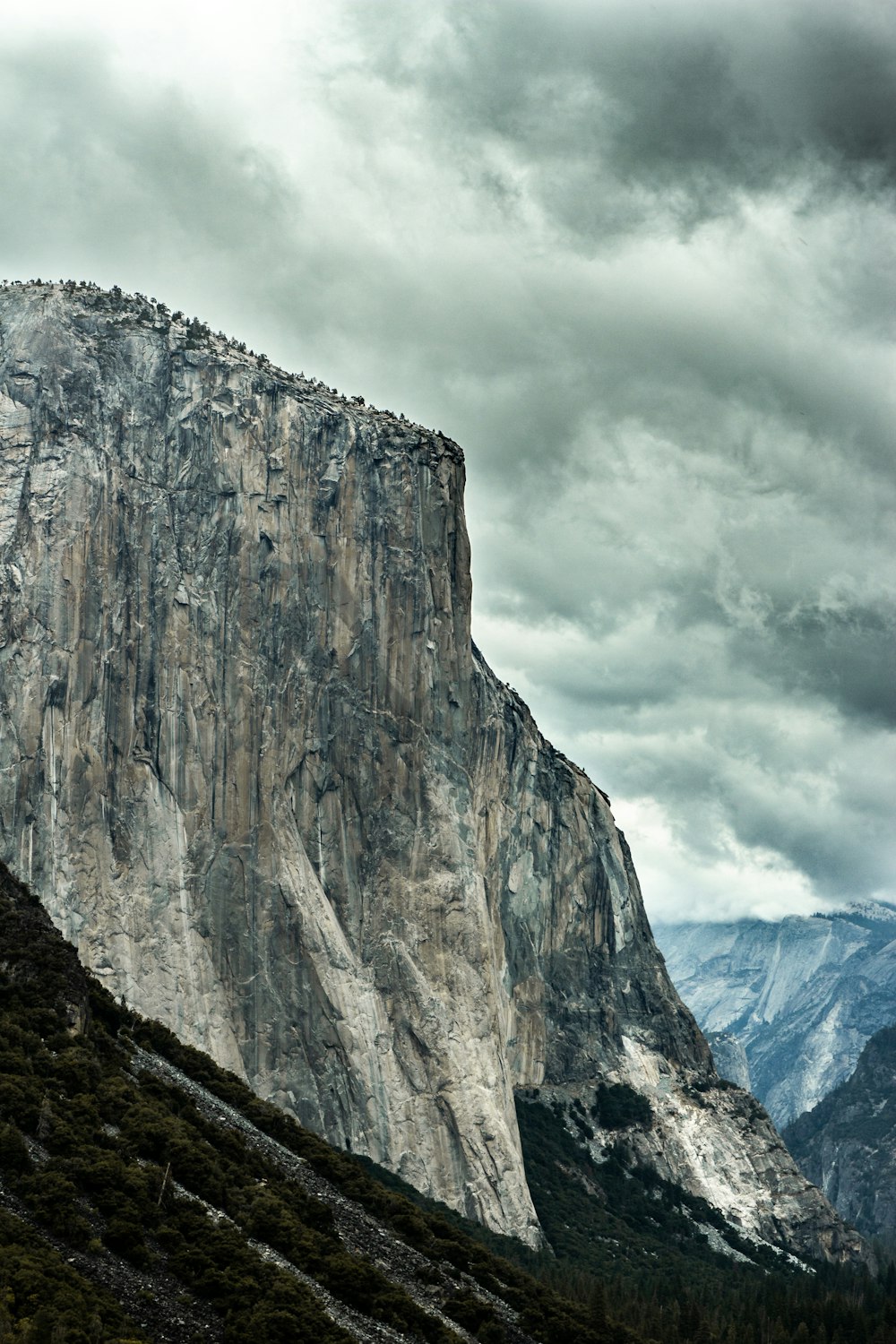 a mountain with snow