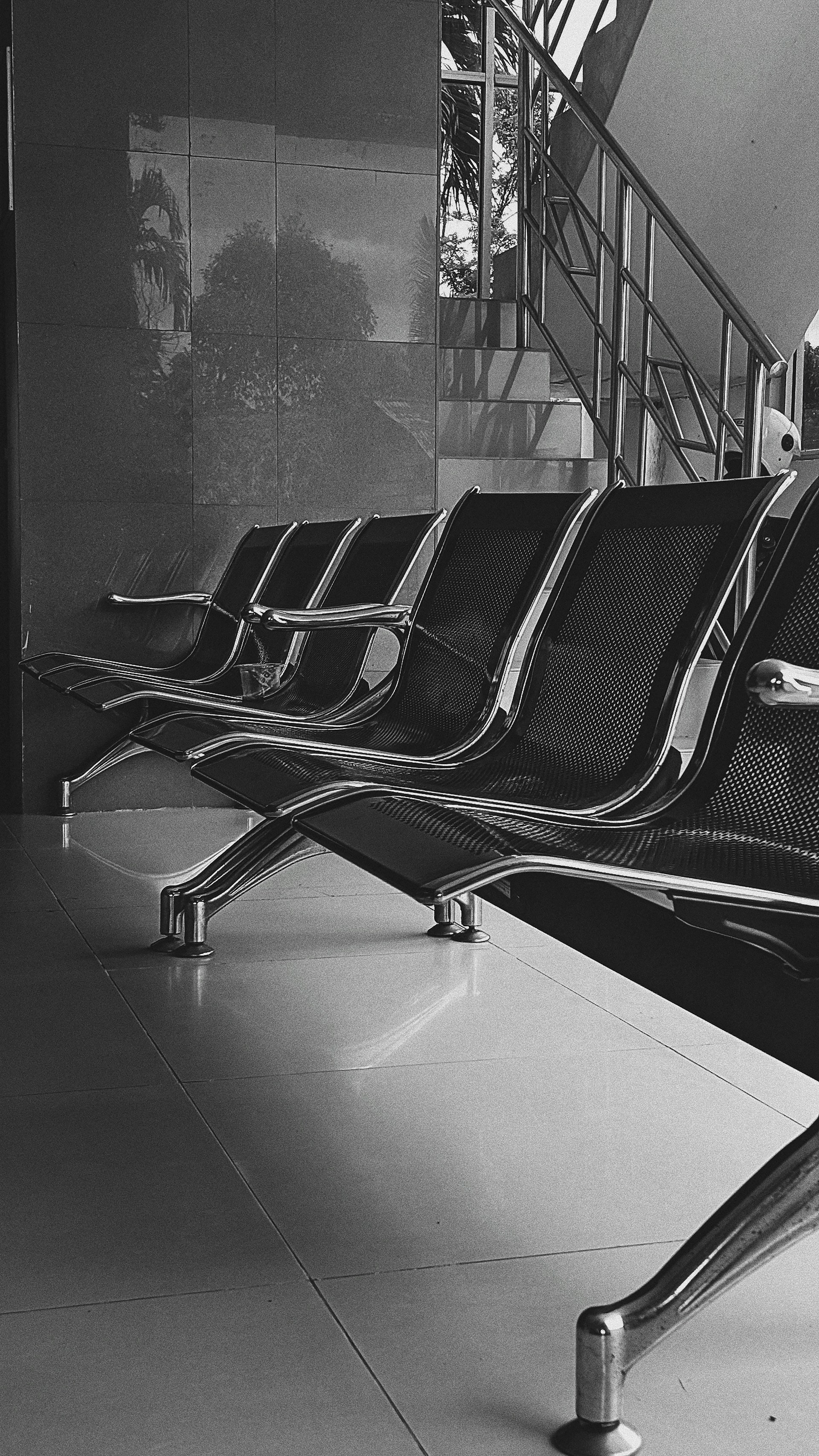 a couple of chairs in a room
