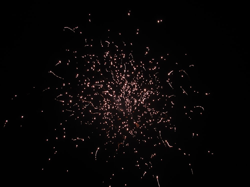 a firework in the sky