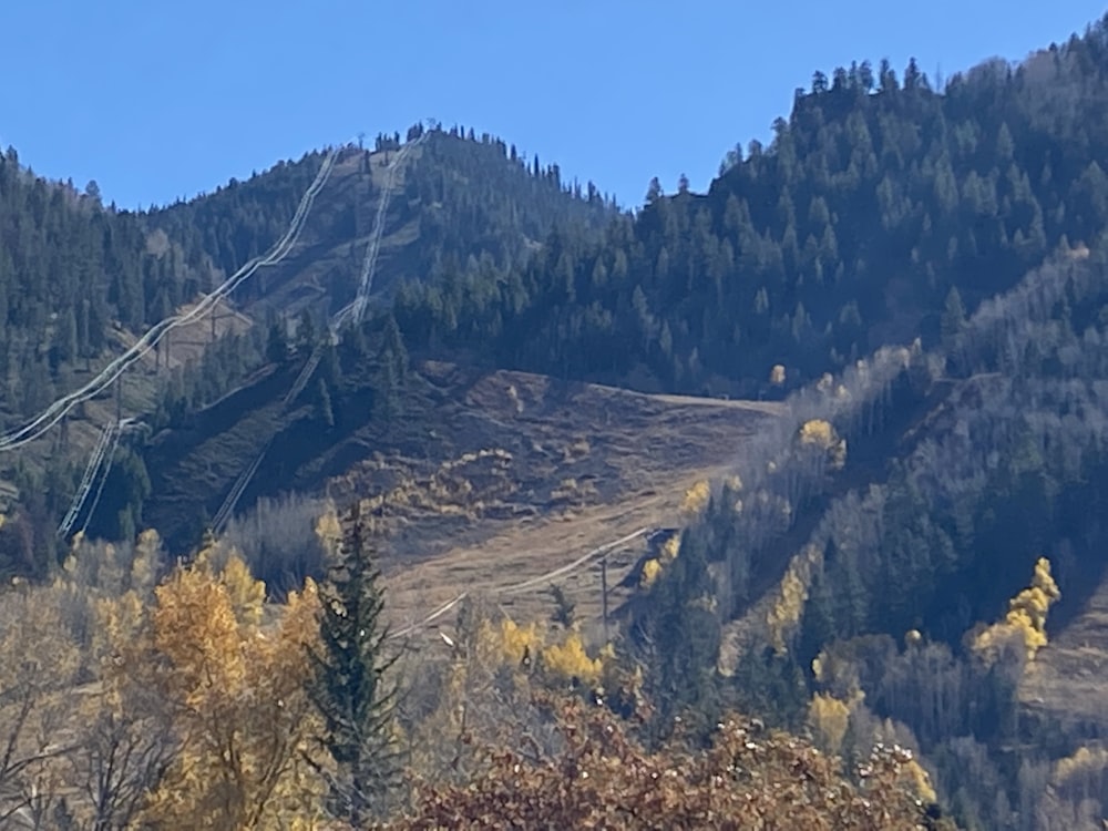 a winding road through a valley