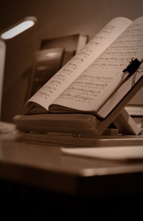 a piece of paper on a desk