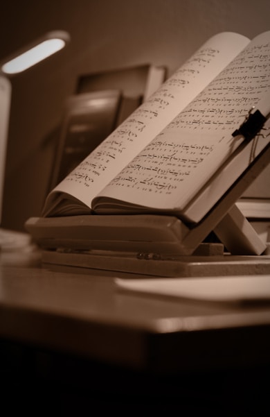 a piece of paper on a desk