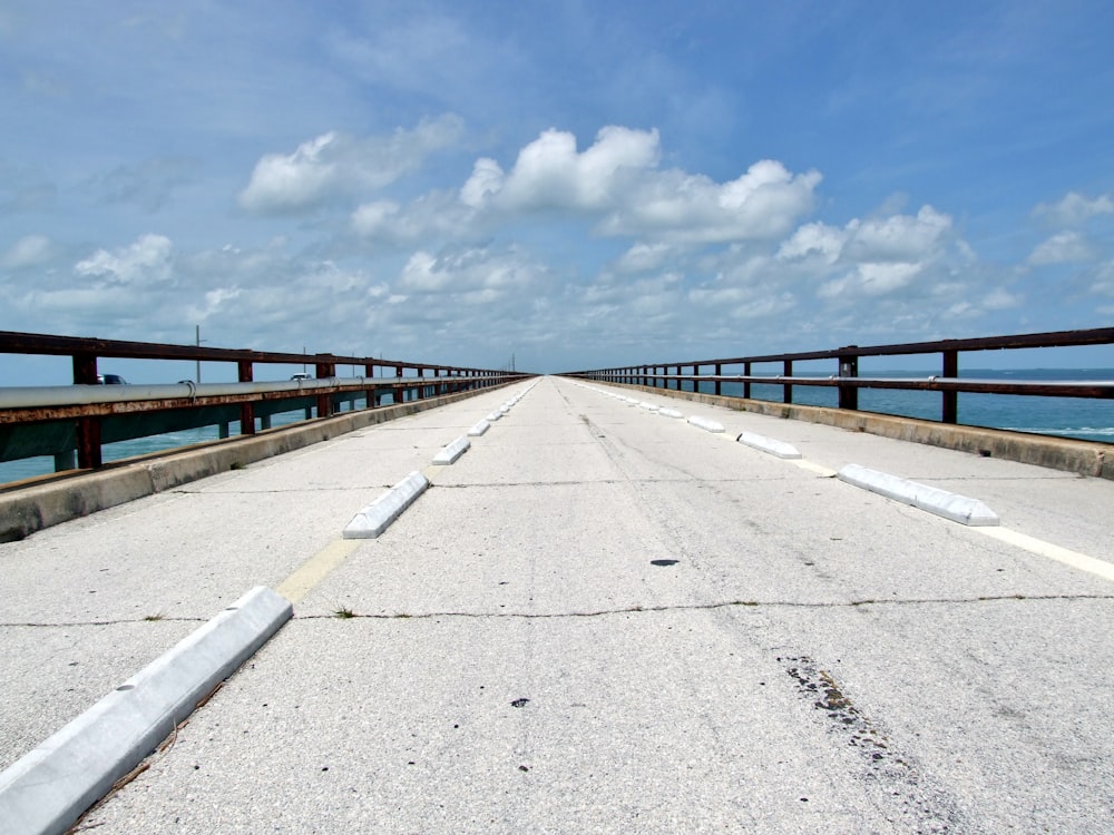 a road with a bridge over it