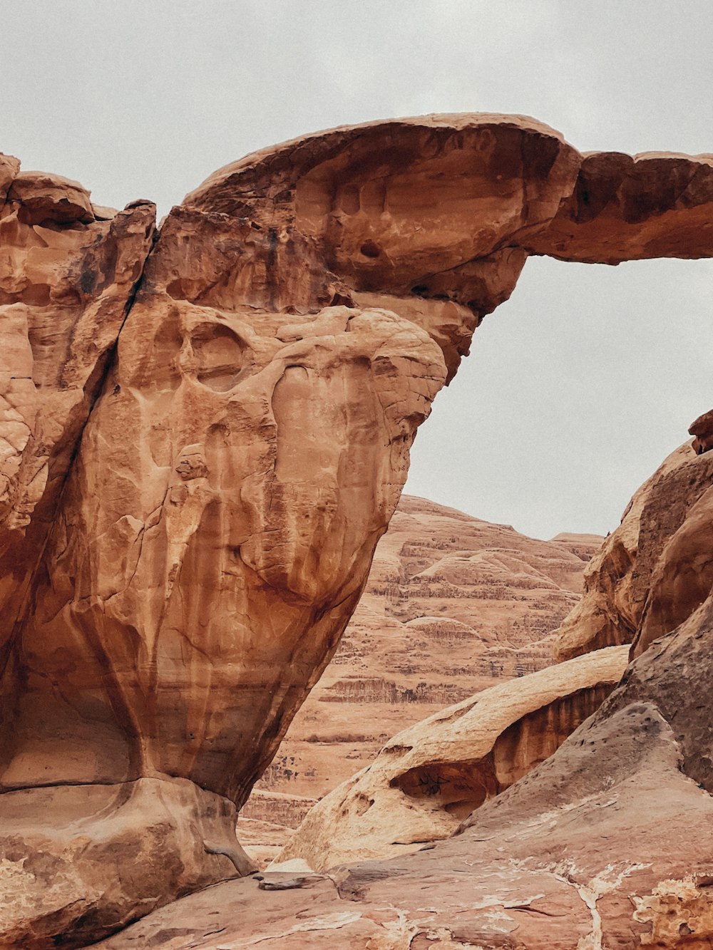 a large rock arch