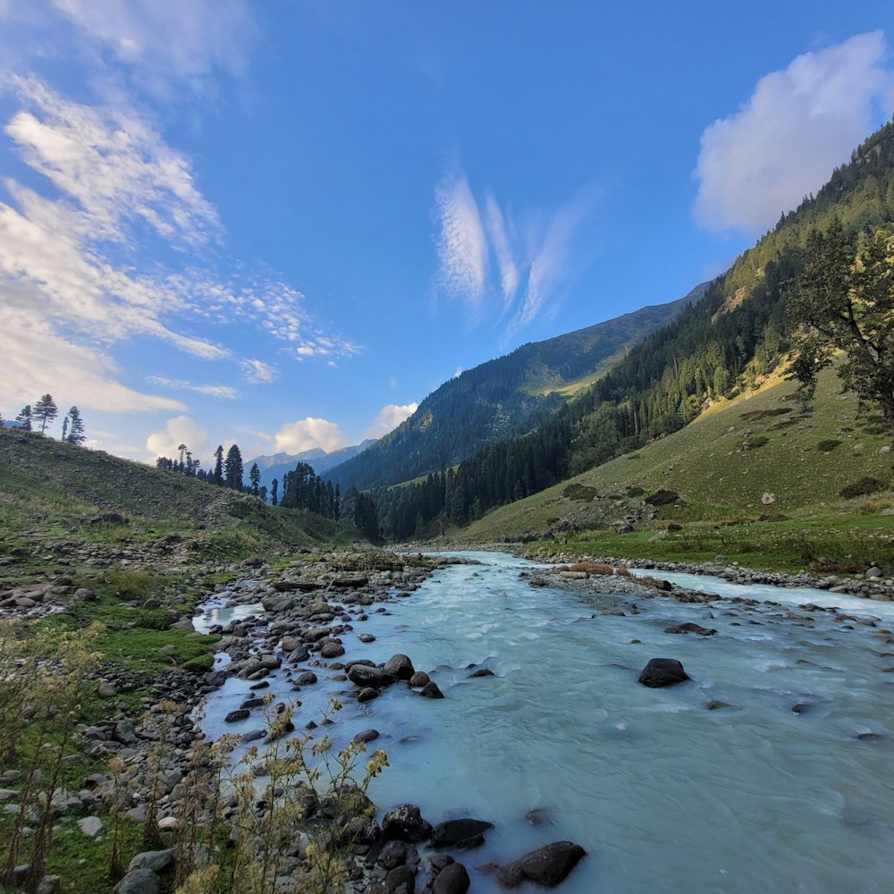 a river running through a valley