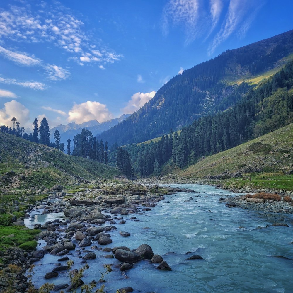 a river running through a valley