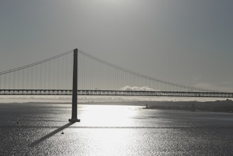 a bridge over a body of water