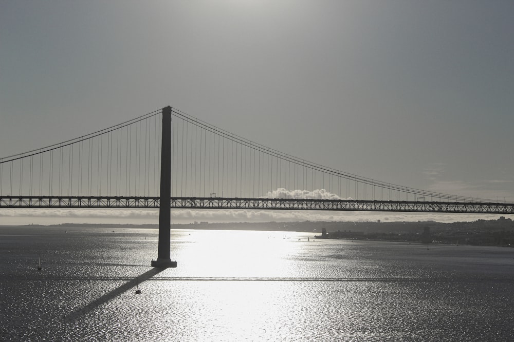 a bridge over a body of water