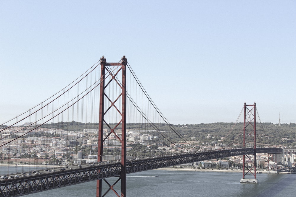 a bridge over a body of water