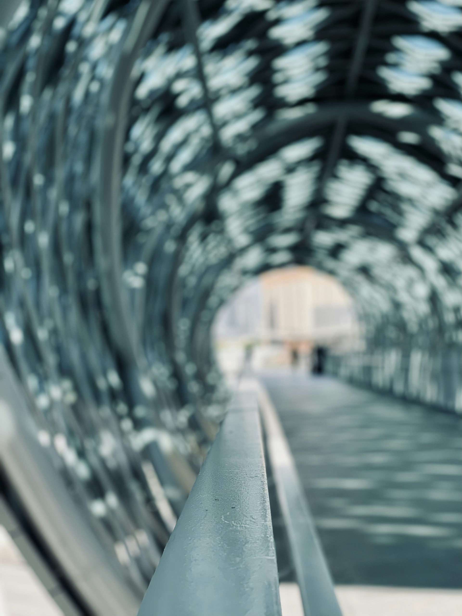 a bridge with a railing