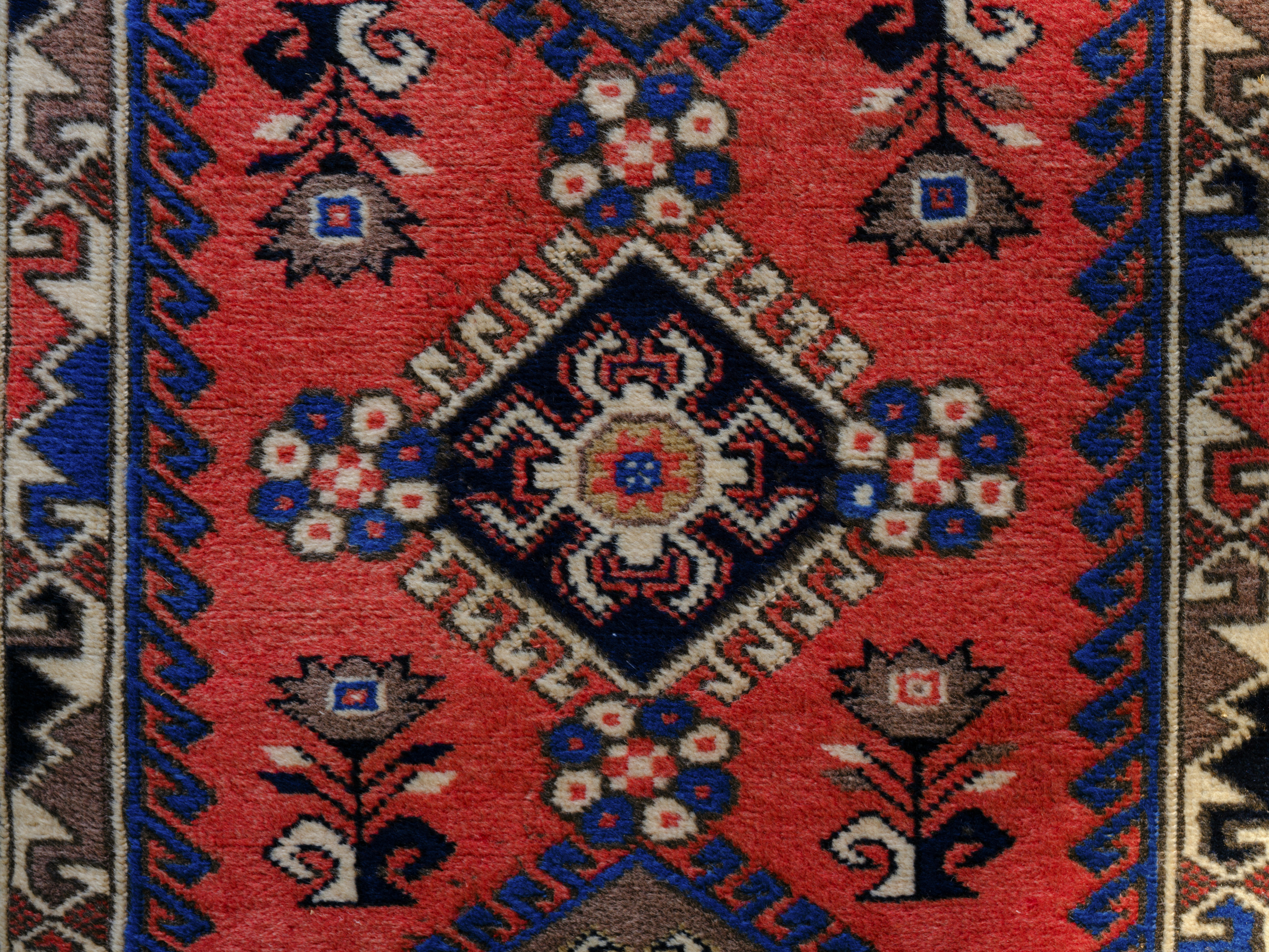traditional Turkish carpet in a store
