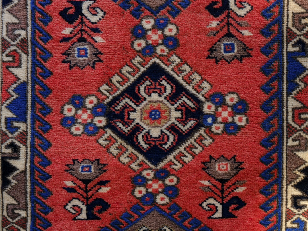 a rug with a design on it