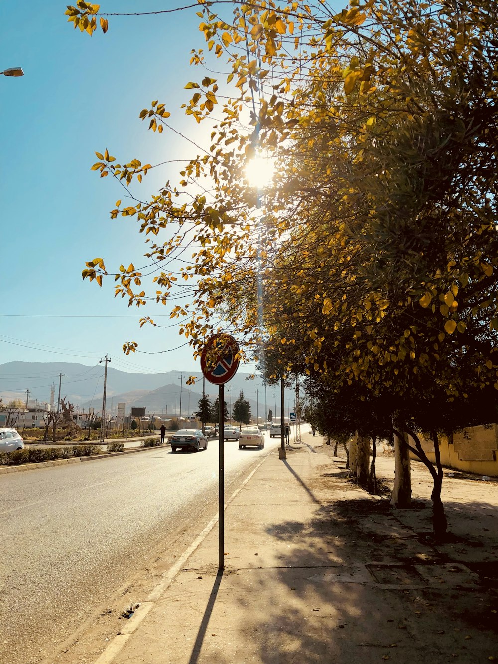 a street sign on the side of a road