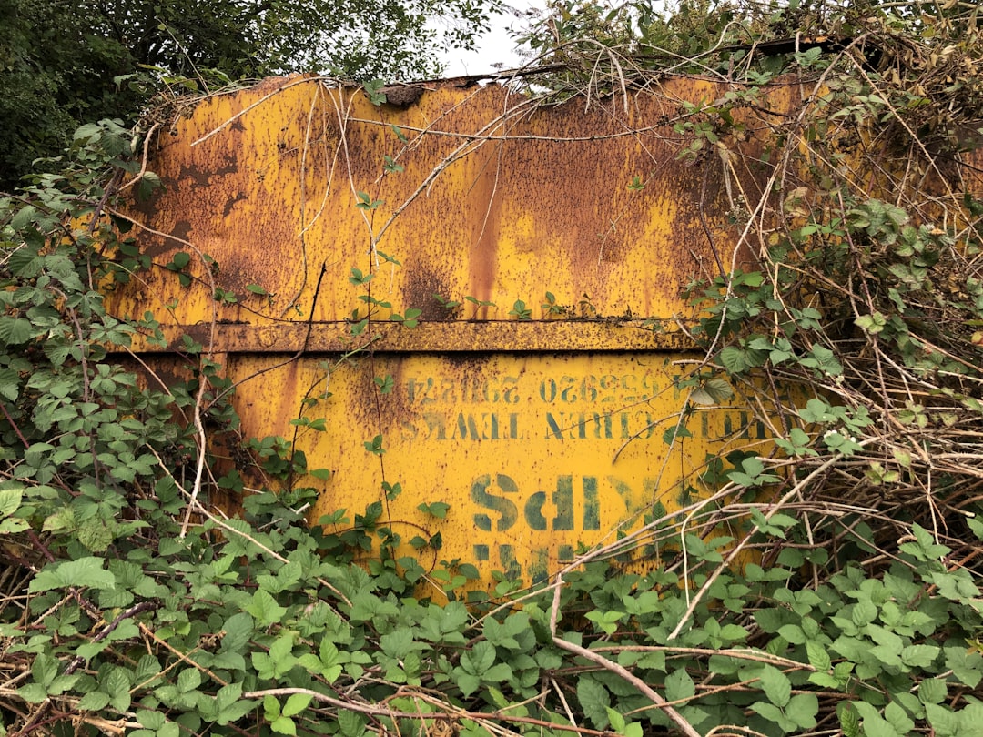 a yellow sign on a wall,