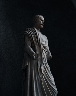a statue of a man