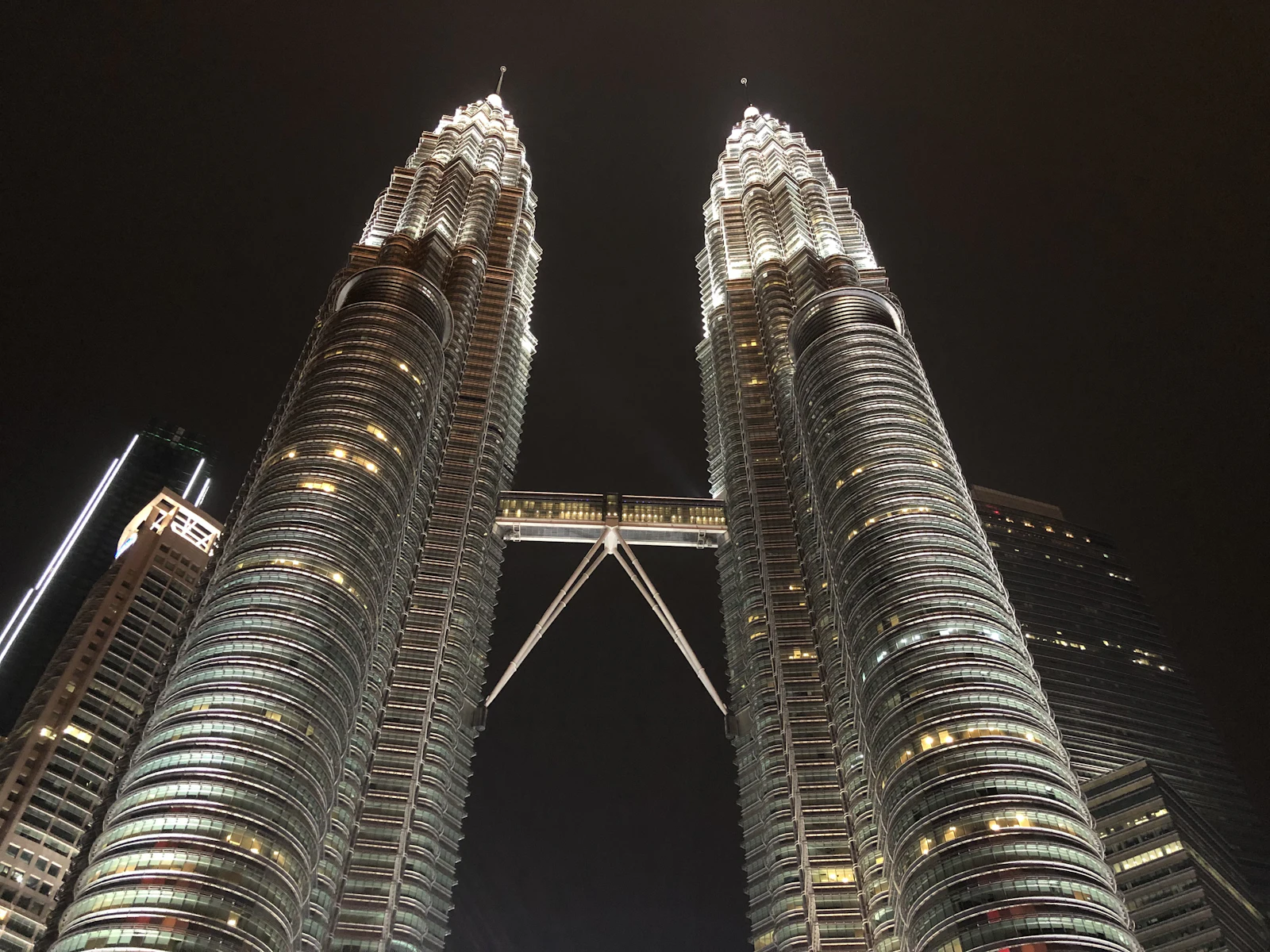 Singapore Marina Bay skyline and Supertree Grove at night