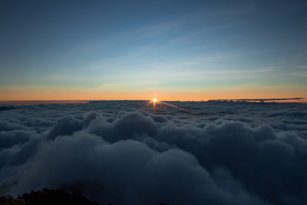 clouds and the sun