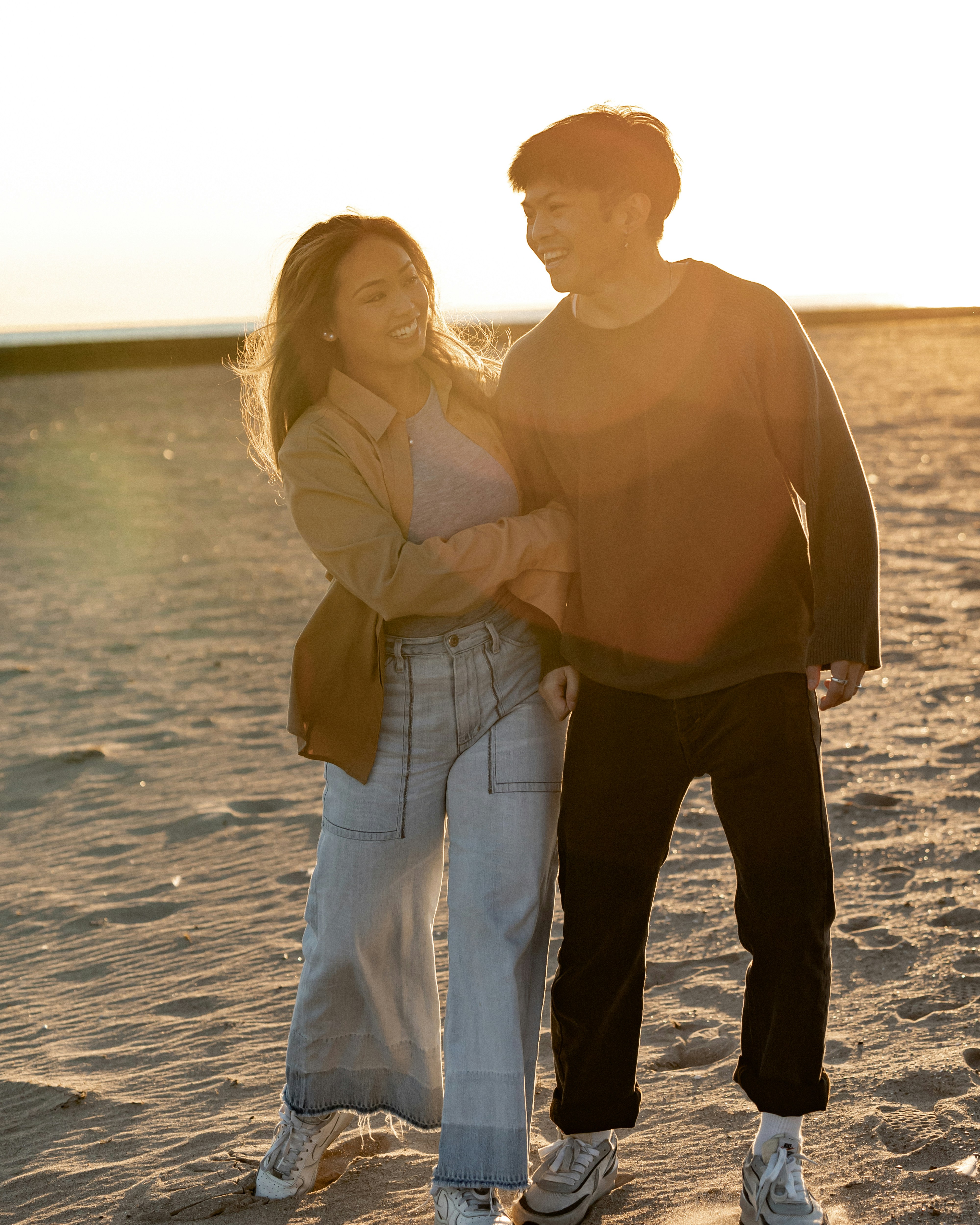 a man and woman posing for a picture
