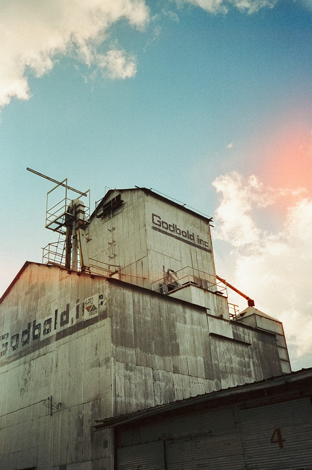 a building with a crane